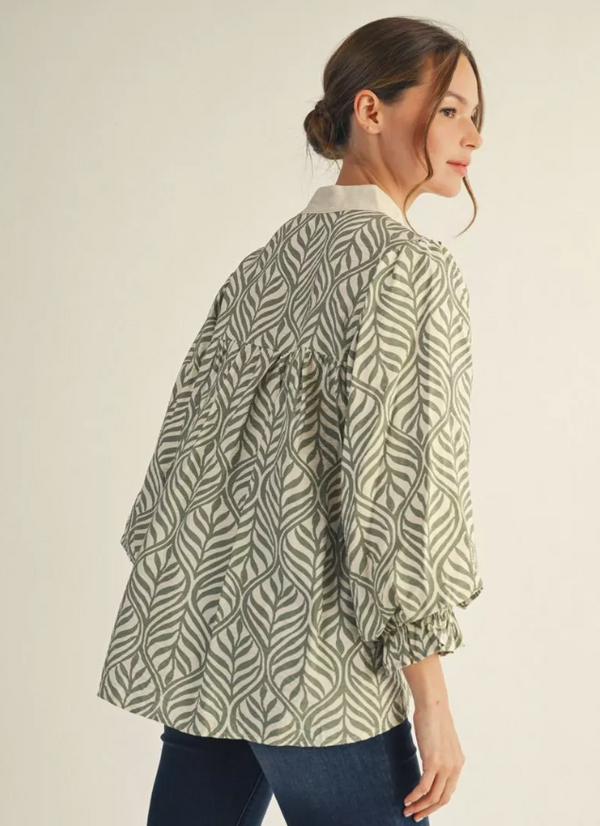 Jodifl Vienna Sage Boho Top  - The Attic Boutique