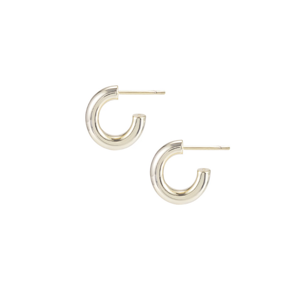 Natalie Wood Designs Just Dance Mini Hoop Earrings Gold  - The Attic Boutique