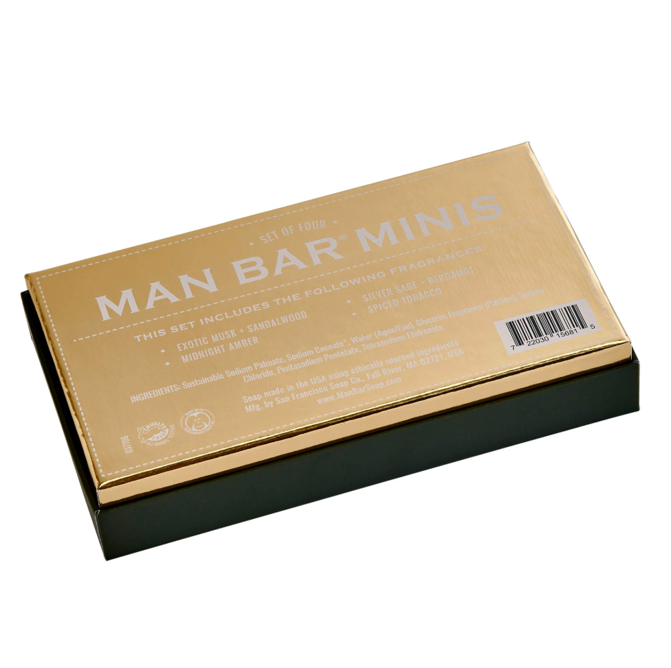 Man Bar Man Bar Miniature 4 Pack Gift Set  - The Attic Boutique