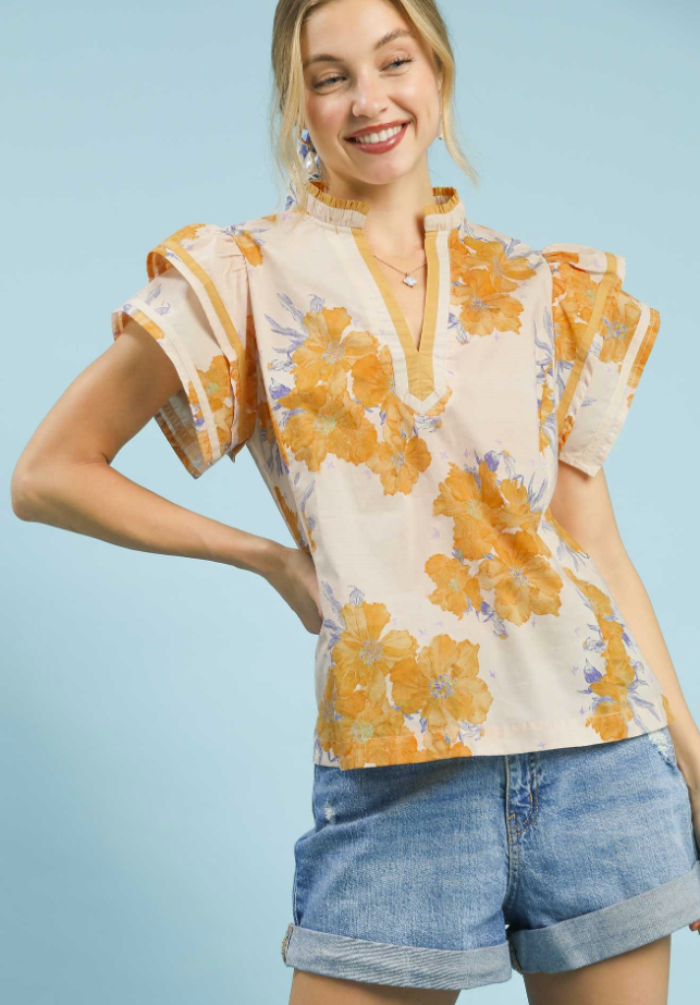 The Attic Boutique Camilla Floral Top  - The Attic Boutique