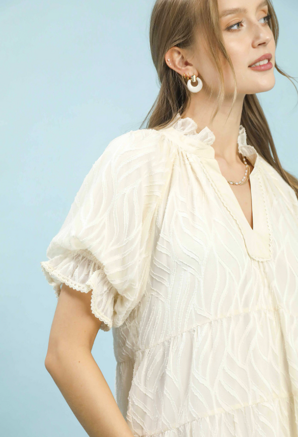 The Attic Boutique Elora Tiered Mini Dress  - The Attic Boutique