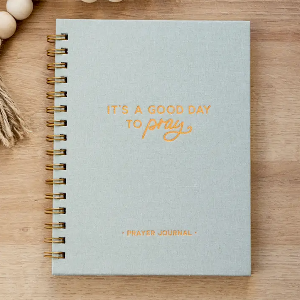 The Anastasia Co Prayer Journal Green Linen  - The Attic Boutique