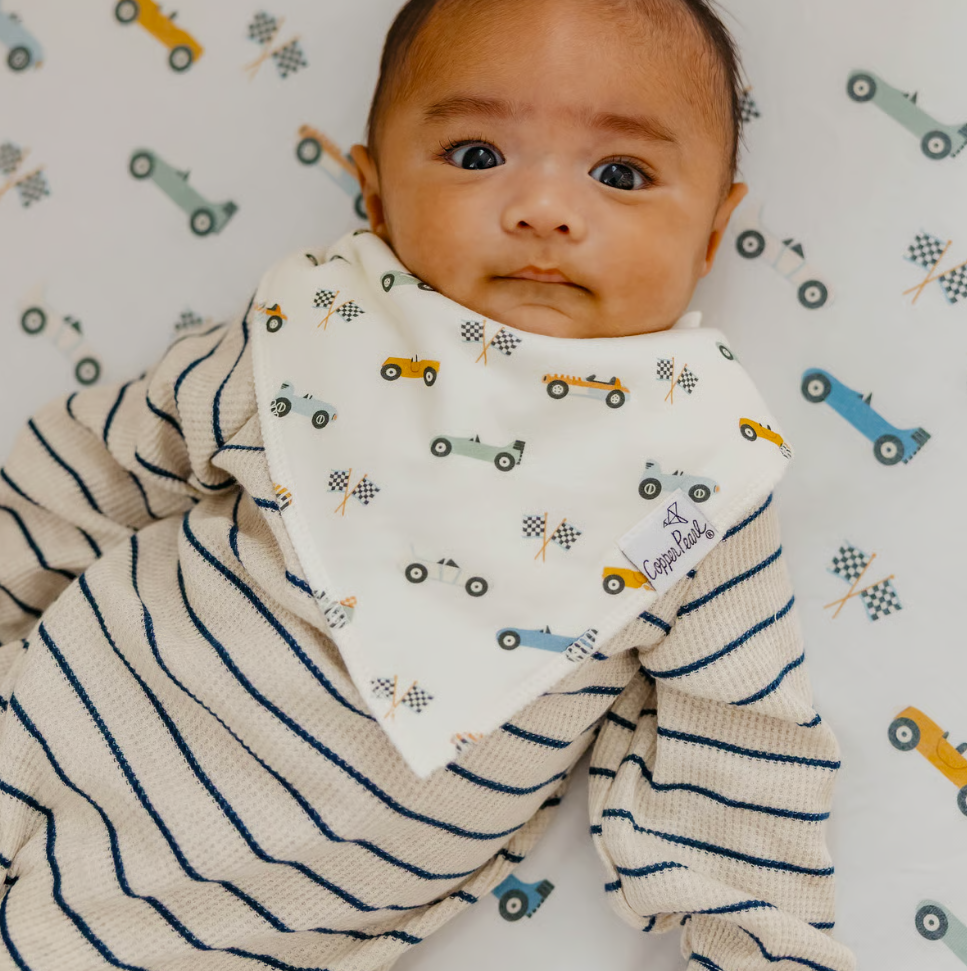 Copper Pearl Speedster Bandana Bib Set  - The Attic Boutique
