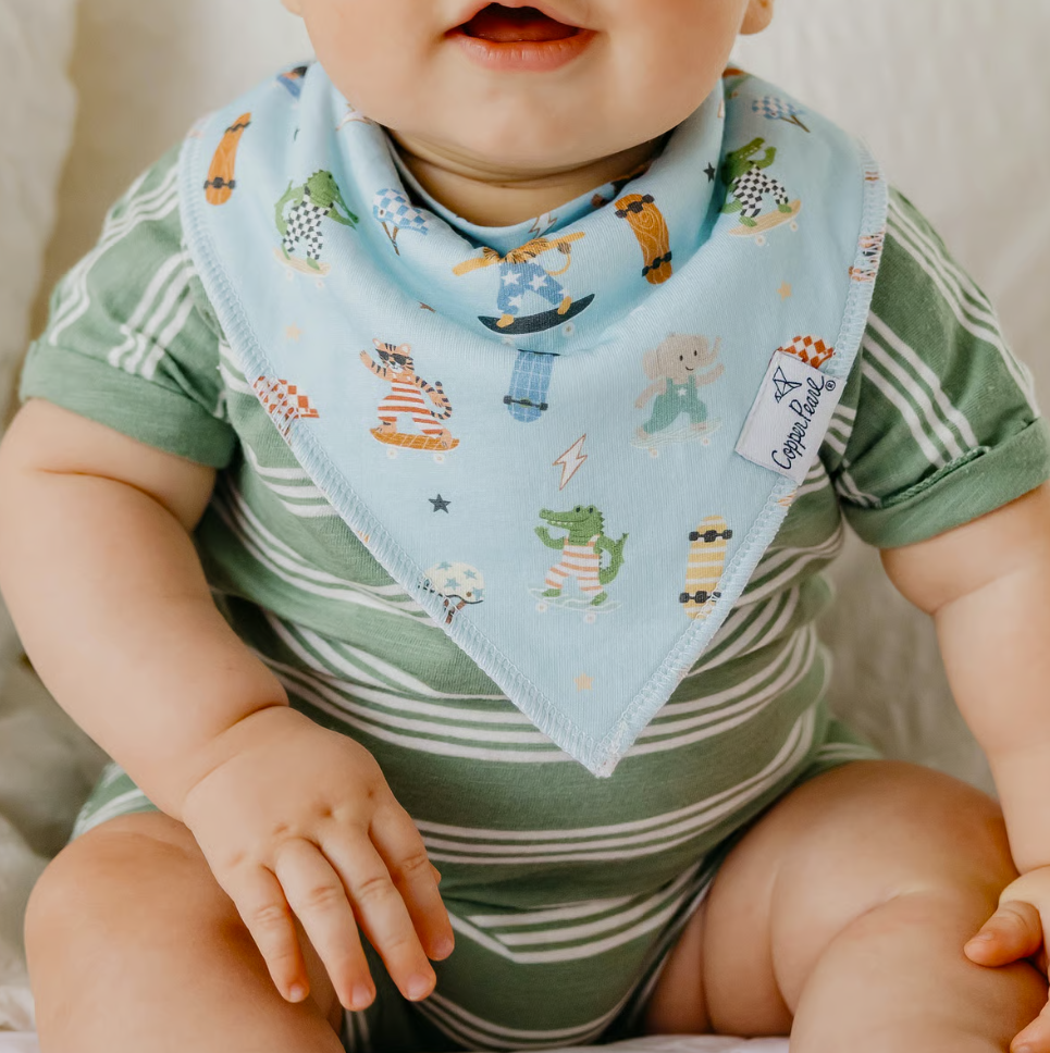 Copper Pearl Speedster Bandana Bib Set  - The Attic Boutique