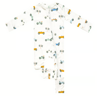 Copper Pearl Speedster Convertible Zip-up Footie  - The Attic Boutique