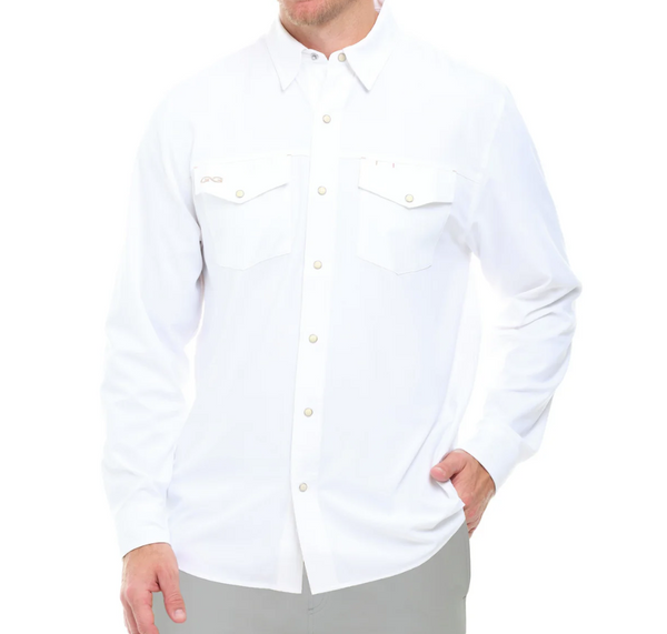 GameGuard White StockYard Shirt | Long Sleeve  - The Attic Boutique