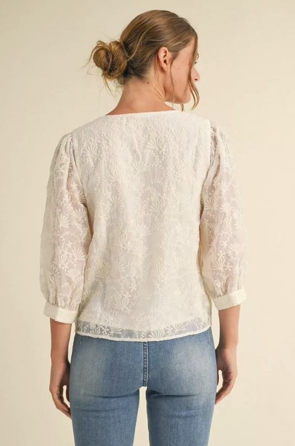 The Attic Boutique Sophie Lace Top  - The Attic Boutique