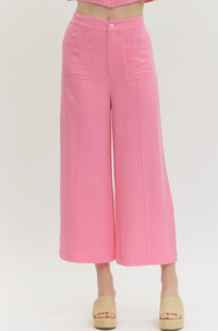 Entro Lena Pink Pants  - The Attic Boutique