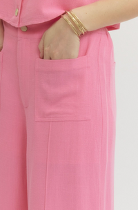 Entro Lena Pink Pants  - The Attic Boutique