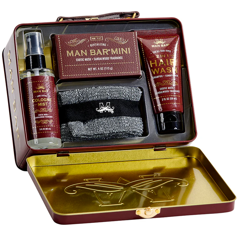 Man Bar Man Bar Travel Kit Sandalwood  - The Attic Boutique