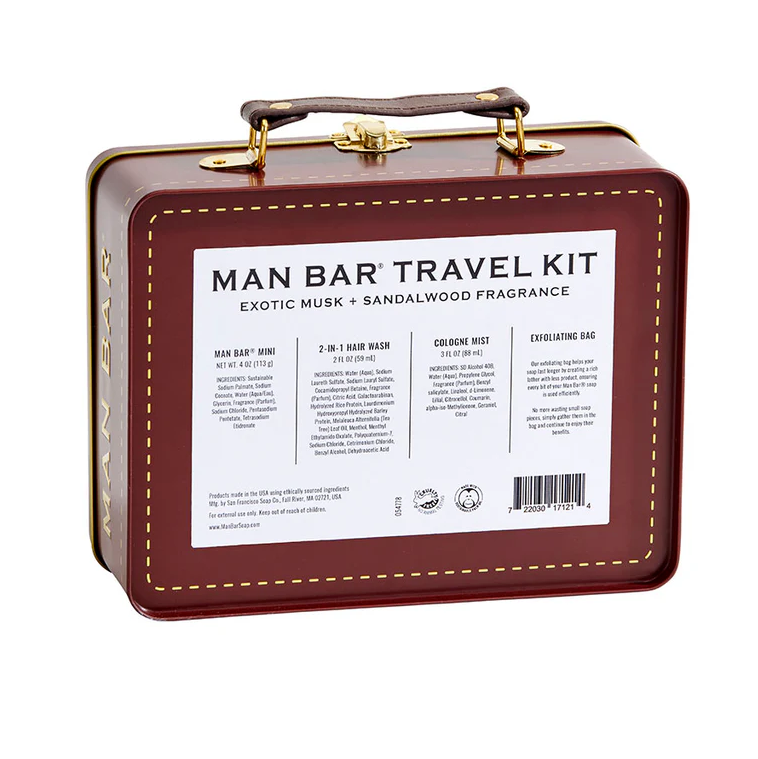 Man Bar Man Bar Travel Kit Sandalwood  - The Attic Boutique
