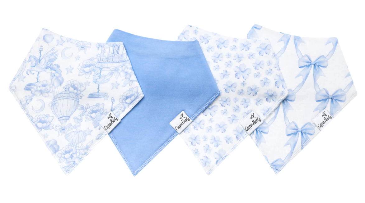 Vintage Carnival Bandana Bibs 4pk