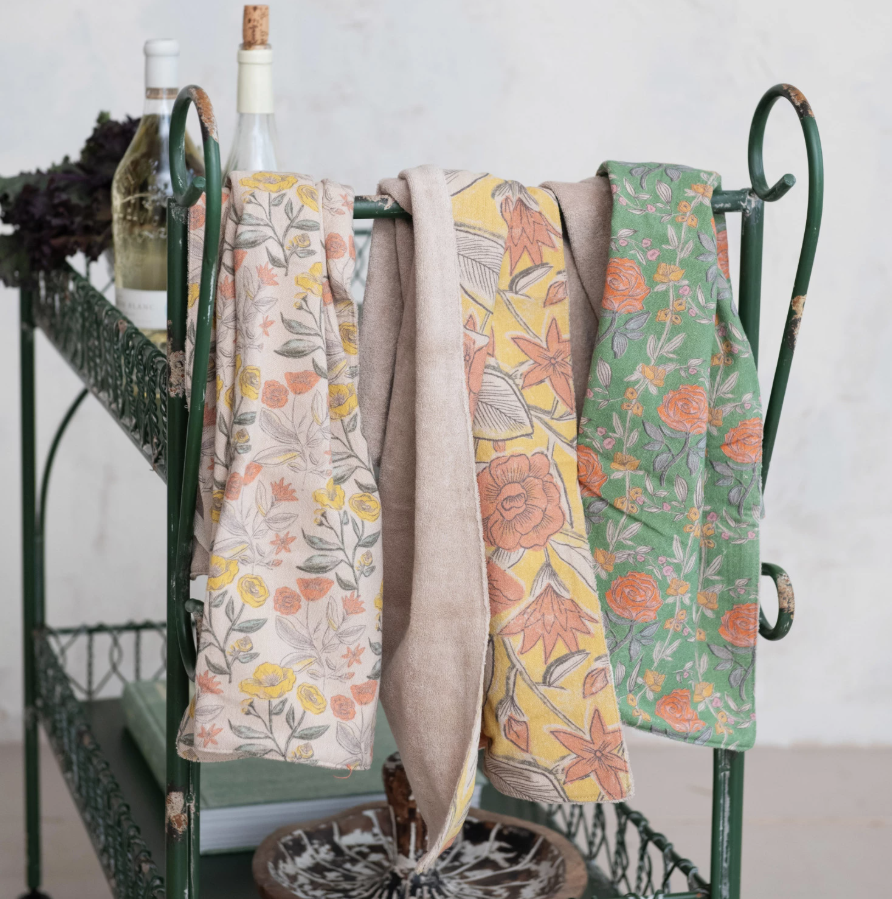 CCOI Cotton Printed Tea Towels & Terry Back Kitchen Textiles - The Attic Boutique