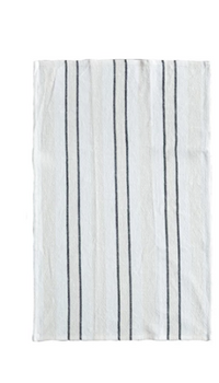 CCOI Woven Cotton Slub/Waffle Weave/Printed Tea Towel w/ Stripes Kitchen Textiles - The Attic Boutique