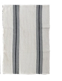 CCOI Woven Cotton Slub/Waffle Weave/Printed Tea Towel w/ Stripes Kitchen Textiles - The Attic Boutique