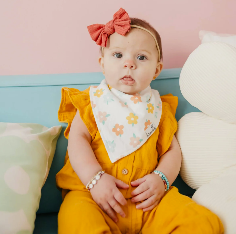 Copper Pearl Cheery Bandana Bib  - The Attic Boutique