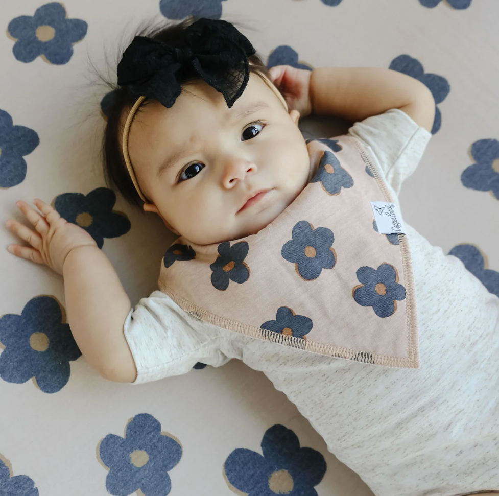 Copper Pearl Gemma In Tan Baby Bandana Bibs  - The Attic Boutique