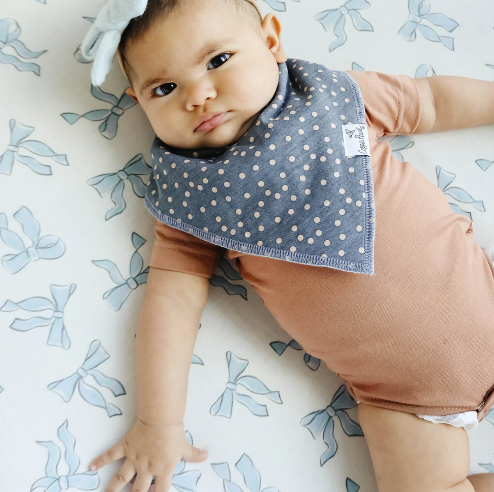 Copper Pearl Gemma In Tan Baby Bandana Bibs  - The Attic Boutique