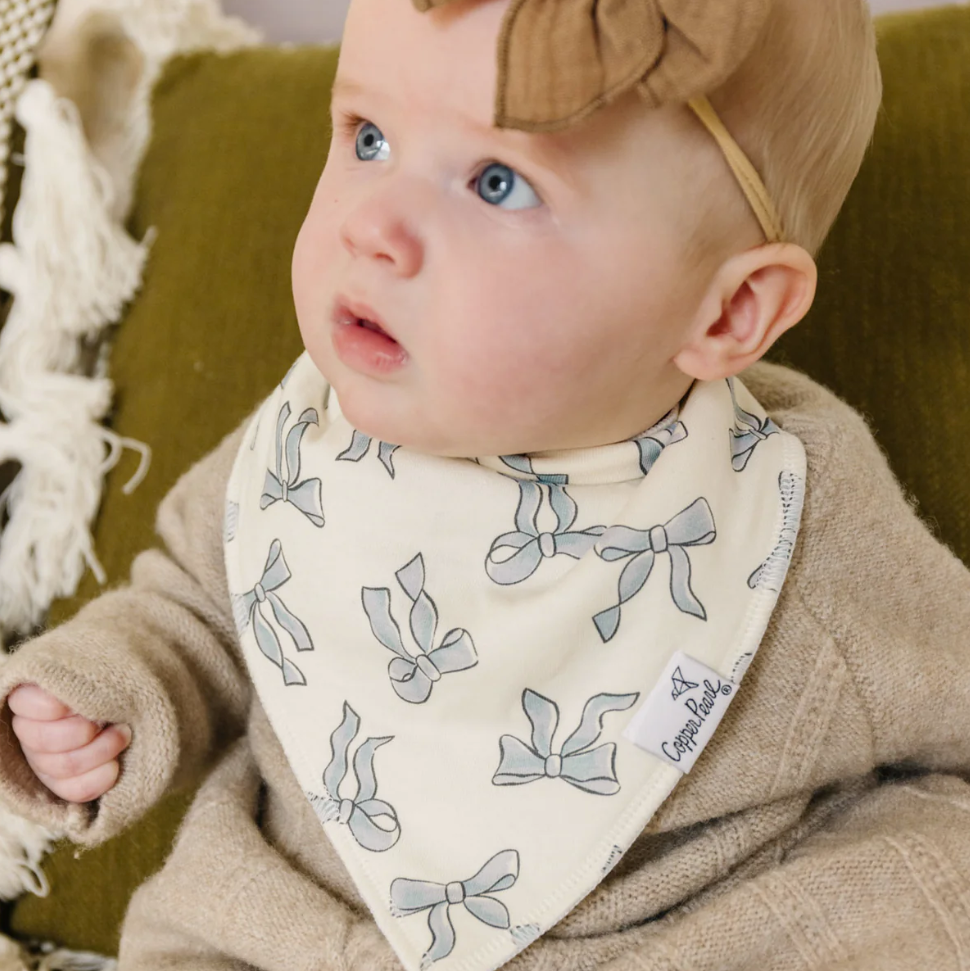 Copper Pearl Gemma In Tan Baby Bandana Bibs  - The Attic Boutique