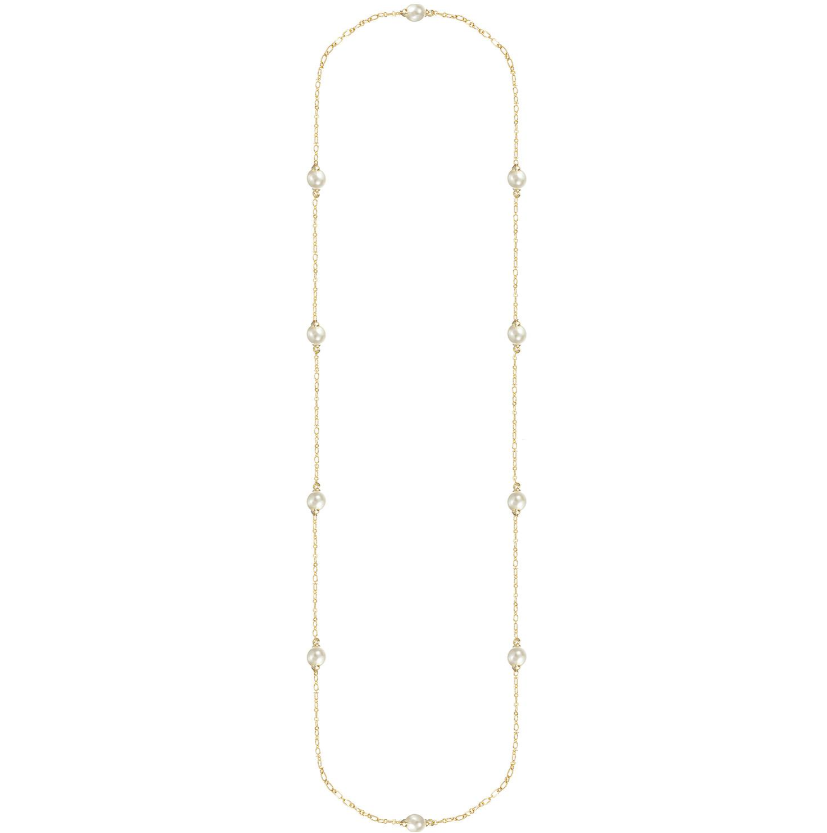 Natalie Wood Design Adorned Pearl Station Necklace  - The Attic Boutique