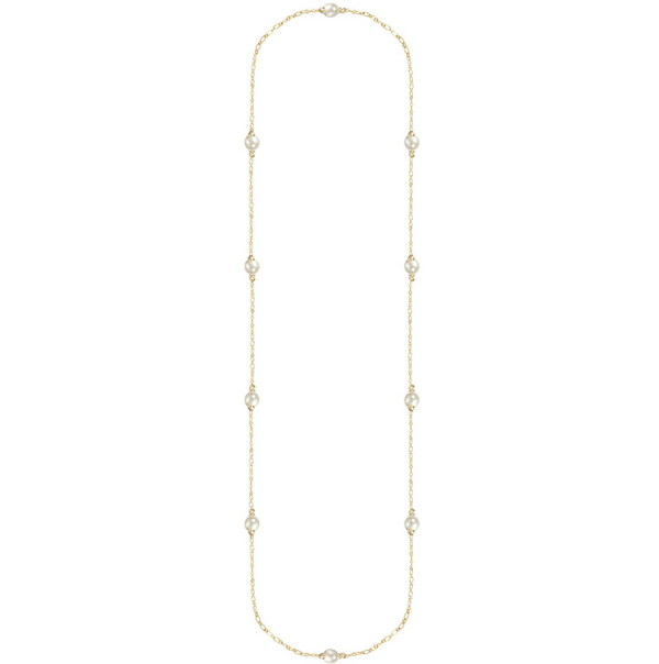 Natalie Wood Design Adorned Pearl Station Necklace  - The Attic Boutique