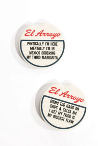 EL ARROYO Car Coaster Set - Chips & Salsa CAR COASTERS - The Attic Boutique