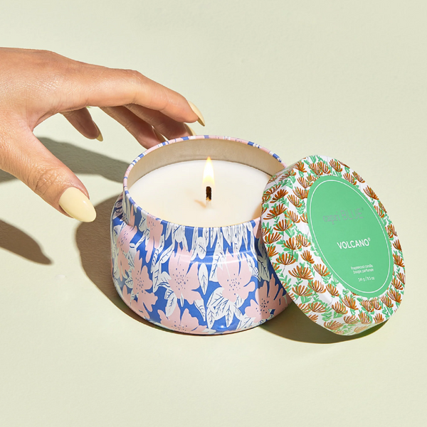 Capri Blue Volcano Pattern Play Printed Travel Tin Candle, 8.5 oz Candle - The Attic Boutique