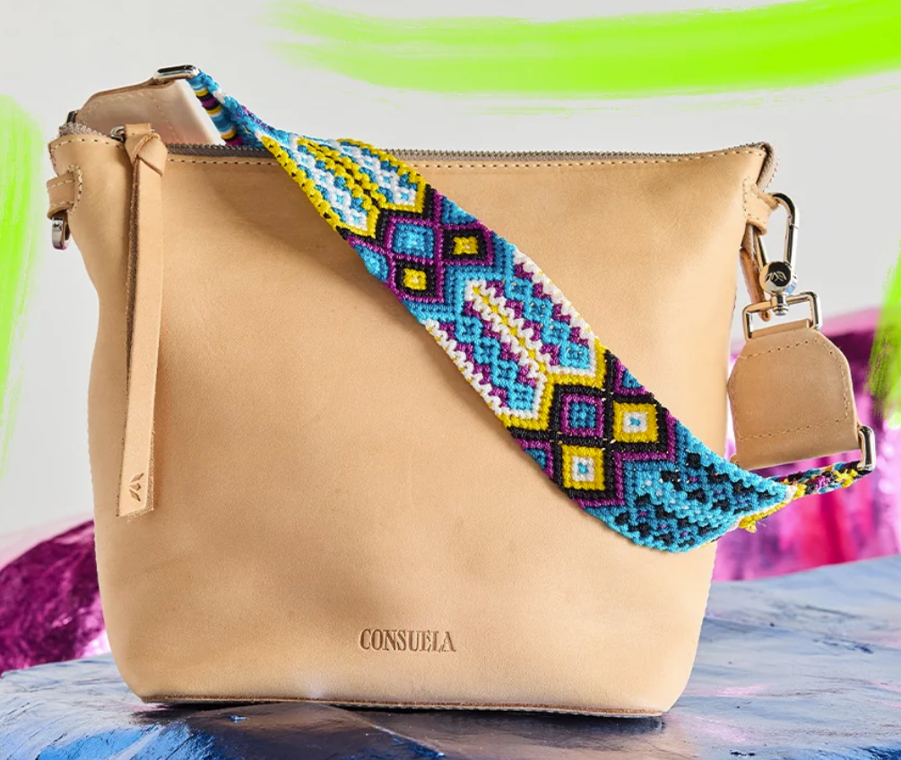 CONSUELA Blueberry Wide Woven Shoulder Strap Shoulder Strap - The Attic Boutique