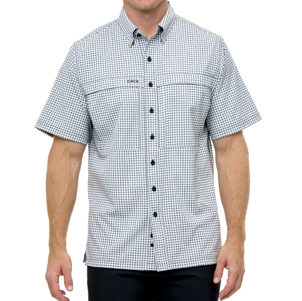 GameGuard White Tekcheck Short Sleeve Shirt - The Attic Boutique