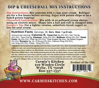 Carmie's Kitchen Cheddar Bacon Dip Mix  - The Attic Boutique