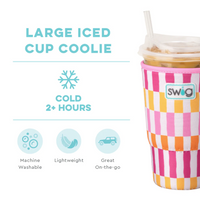 Swig Sherbet Stripe Large Iced Cup Coolie  - The Attic Boutique