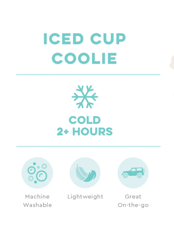 Swig Aquamarine Medium Iced Cup Coolie  - The Attic Boutique