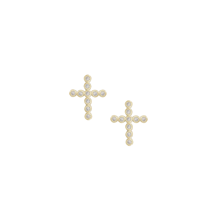 Natalie Wood Designs Legacy Cross Stud Earrings  - The Attic Boutique