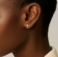 Natalie Wood Designs Legacy Cross Stud Earrings  - The Attic Boutique