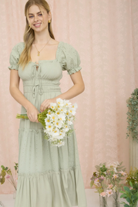 The Attic Boutique Olivia Tiered Midi Dress  - The Attic Boutique