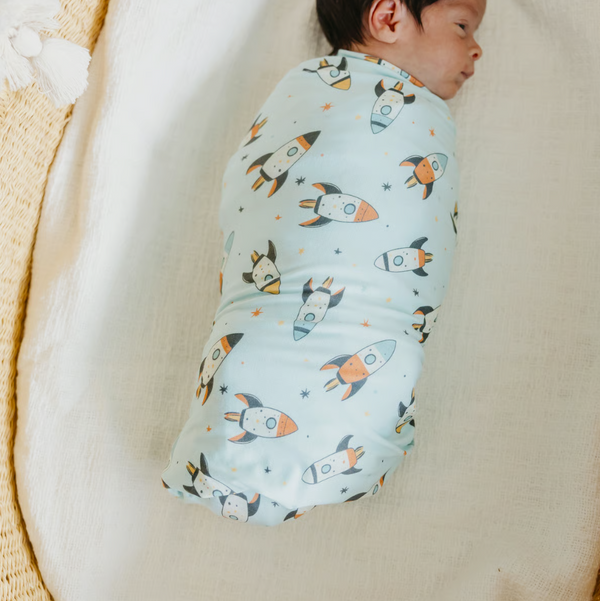 Copper Pearl Rocketeer Bamboo Swaddle  - The Attic Boutique