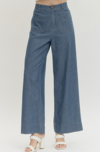 Entro Lana Denim Pants  - The Attic Boutique