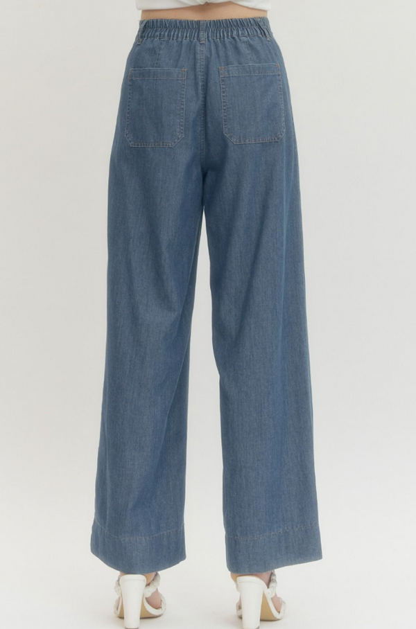Entro Lana Denim Pants  - The Attic Boutique