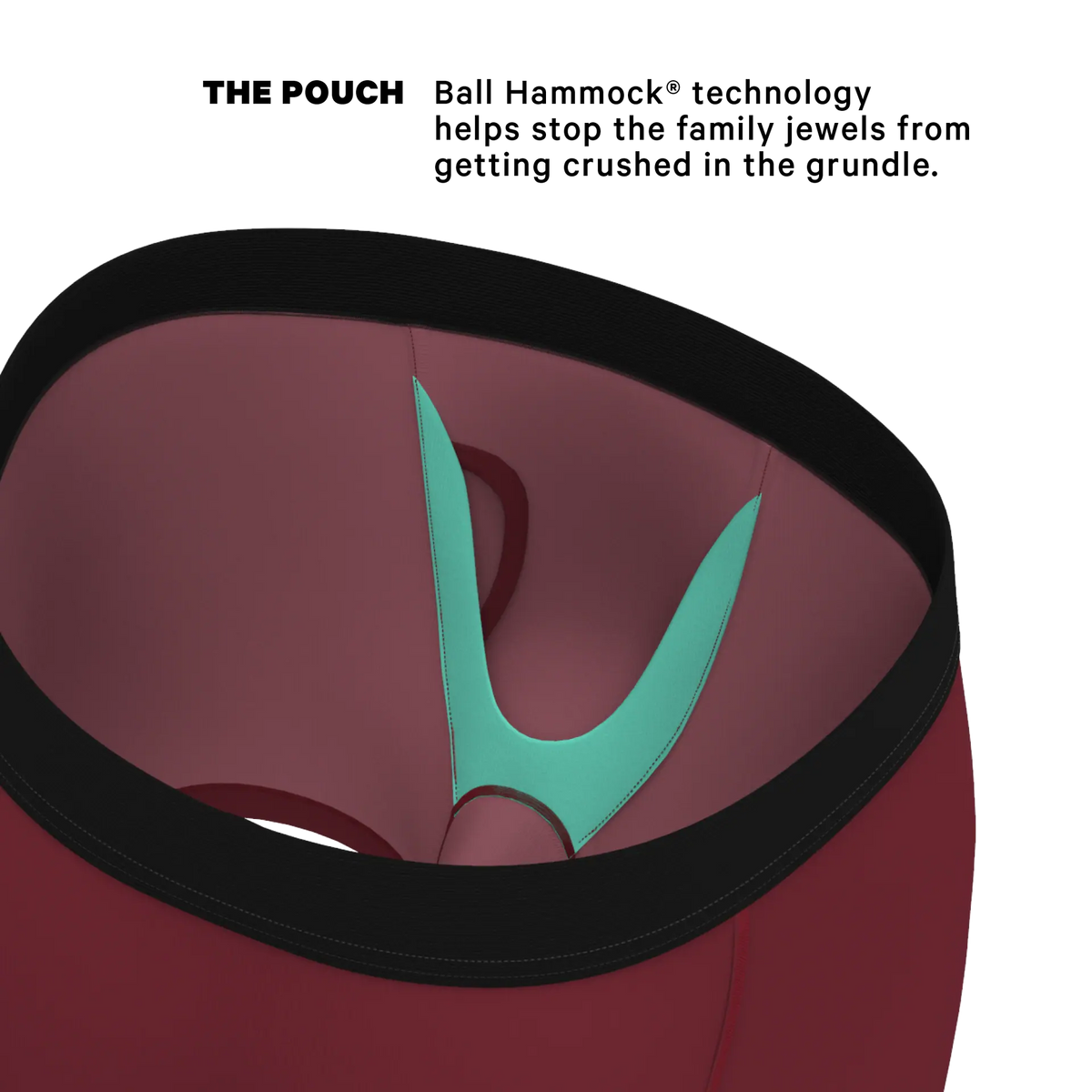 The Attic Boutique The Sommelier Burgundy Ball Hammock® Pouch Underwear With Fly Apparel & Accessories - The Attic Boutique