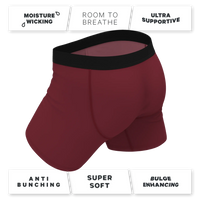 The Attic Boutique The Sommelier Burgundy Ball Hammock® Pouch Underwear With Fly Apparel & Accessories - The Attic Boutique