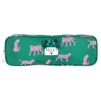 Bella Sleep + Spa Quilted Hair Tool Bag Cheetah  - The Attic Boutique