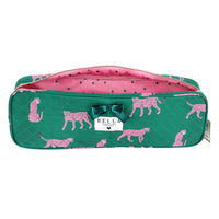 Bella Sleep + Spa Quilted Hair Tool Bag Cheetah  - The Attic Boutique