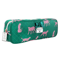 Bella Sleep + Spa Quilted Hair Tool Bag Cheetah  - The Attic Boutique