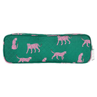 Bella Sleep + Spa Quilted Hair Tool Bag Cheetah  - The Attic Boutique