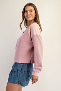 ee:some Rosewood Knit Top  - The Attic Boutique