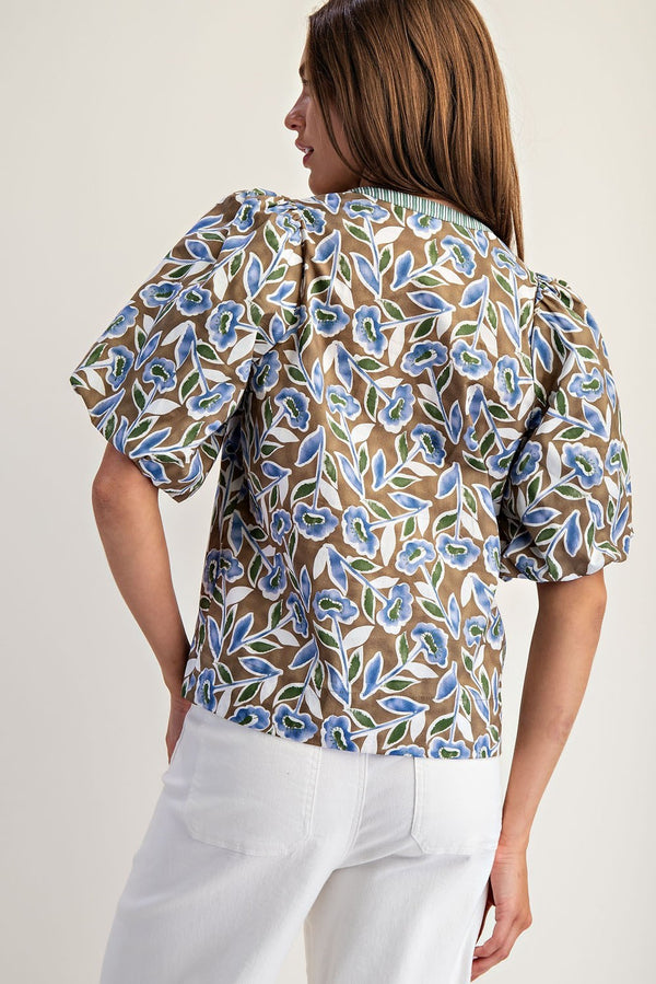 ee:some Jane Botanical Top  - The Attic Boutique