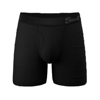 The Attic Boutique The Threat Level Midnight Black Ball Hammock® Pouch Underwear With Fly  - The Attic Boutique
