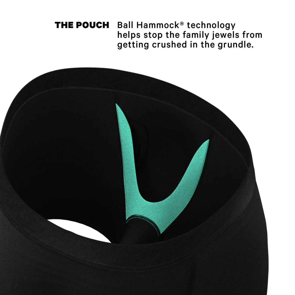 The Attic Boutique The 009 Black Tuxedo Ball Hammock® Pouch Underwear With Fly Apparel & Accessories - The Attic Boutique