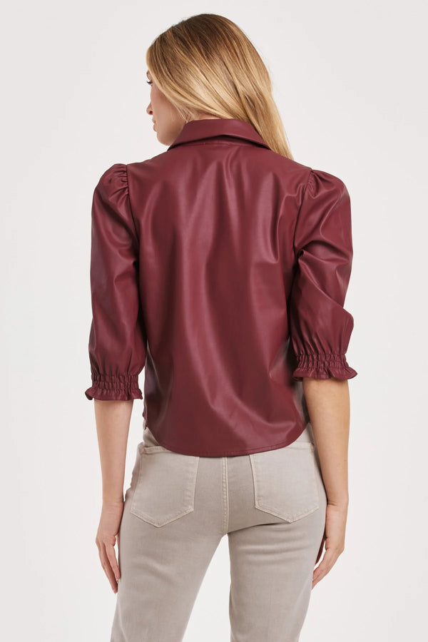 Another Love Yara Red Wine Top Top - The Attic Boutique