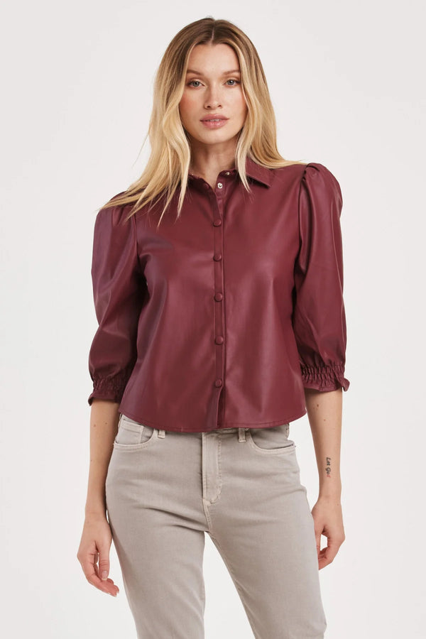 Another Love Yara Red Wine Top Top - The Attic Boutique